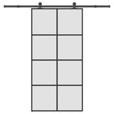 Sliding Door with Hardware Set 102,5x205 cm ESG Glass&Aluminium 3332904