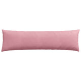 Sofa Pillows 2 pcs Pink 145 x 40 cm Corduroy Fabric 42013846