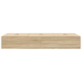 Storage Bed Frame Sonoma Oak 90 x 190 cm Engineered Wood 3335407