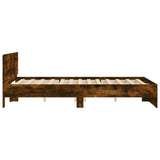 Bed Frame without Mattress Smoked Oak 140x200 cm 3207487