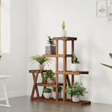 Flower Stand 95x25x96 cm Solid Wood Fir 362879
