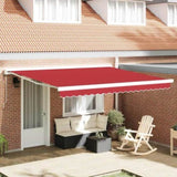 Awning Replacement Fabric Red 4 x 3.5 m Polyester 42000631