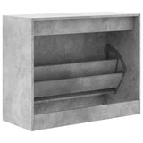 Shoe Cabinet Concrete Grey 80x34x63 cm Engineered Wood 839962