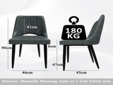 Dining Chairs with Cut-Outrest, Modern Kitchen Chair, Scandinavian Faux Leather Chair with High 68321419