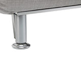Single Sofa Bed, 1 Person Sleeper Foldable Lounge with Pillow, Grey T3398P328104