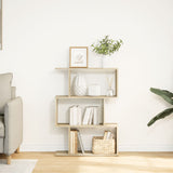 Room Divider Bookcase 3-Tier Sonoma Oak 70x24x97 cm Engineered Wood 858113
