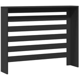 Radiator Cover Black 104x20x82 cm Engineered Wood 852691