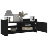 TV Cabinet Black 100x35x40 cm Engineered Wood 848375
