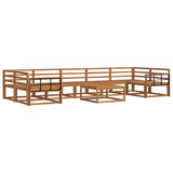 Outdoor Sofa Set 8 pcs Natural Solid Acacia Wood 3367342