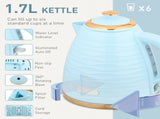 3000W 1.7L Kettle & 4 Slice Toaster, Kettle and Toaster Set with 7 Browning Controls and Crumb Tray, T3398P378859