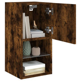 TV Cabinets with LED Lights 2 pcs Smoked Oak 30.5x30x60 cm 836996