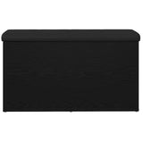 Storage Bench Black Oak 82 x 42 x 45 cm Engineered Wood 862984