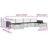 Sofa Sets 6 pcs Solid Acacia Wood 3383697