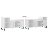 TV Cabinet White 100x35x55 cm Engineered Wood 831324