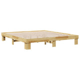 Bed Frame without Mattress 180x200 cm Solid Wood Oak 851954