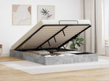 Ottoman Bed Frame Concrete Grey 120 x 200 cm Engineered Wood 3409240