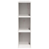 Headboard with Storage White 120 cm Solid Wood Pine 855637