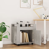 Desk Trolley Concrete Grey 60x45x60 cm Engineered Wood 816612