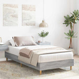 Bed Frame Grey Sonoma 203 x 93 x 25 cm Engineered Wood 861053