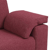 Sofa Set 2 pcs Wine red 219 x 77 x 82 cm Fabric 3324743