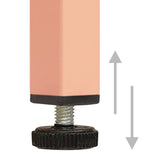 336175 Storage Cabinet Pink 80x35x101,5 cm Steel
