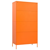 Wardrobe Orange 90x50x180 cm Steel 336246
