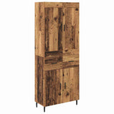Highboard with Drawer 2 pcs Old Wood Engineered Wood 3415793