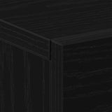 Wall-mounted Bedside Cabinet 2 pcs Black Oak 35 x 35 x 20 cm 862112