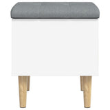 Storage Bench White 42x42x46 cm Engineered Wood 835061