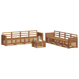 Sofa Sets 9 pcs Natural Solid Acacia Wood 3374574