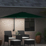 Garden Parasol Green 248.5 x 247.5 x 160 cm Polyester and Steel 42003252