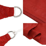 ZNTS Sunshade Sail 160 g/m² Red 4.5x4.5 m HDPE 311607