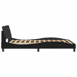 Bed Frame "Dover" Black 137x190 cm Faux Leather 373285