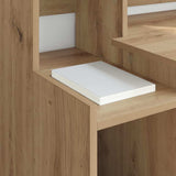Desk with Shelf Artisan Oak 97 x 45 x 90 cm Engineered Wood 875241