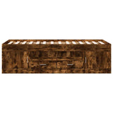 Daybed with Drawers without Mattress Smoked Oak 90x190 cm Single 3280255