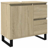 Bathroom Cabinet Sonoma Oak 65x33x60 cm Engineered Wood 849678