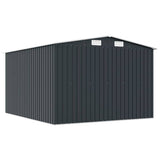 Garden Shed Anthracite Galvanised Steel Large Sliding Components 143342