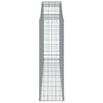 Arched Gabion Baskets 10 pcs 300x50x160/180 cm Galvanised Iron 3146763