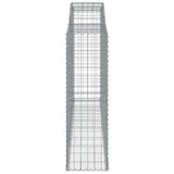 Arched Gabion Baskets 10 pcs 300x50x160/180 cm Galvanised Iron 3146763