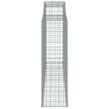 Arched Gabion Baskets 10 pcs 300x50x160/180 cm Galvanised Iron 3146763
