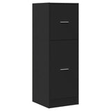 Apothecary Cabinet Black 40x41x118 cm Engineered Wood 855197