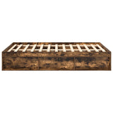 Bed Frame without Mattress Smoked Oak 120x190 cm Small Double Small Double 3203898