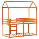 Bunk Bed without Mattress Wax Brown 80x200 cm Solid Wood Pine 3282123