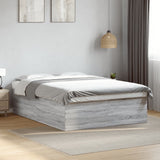 Bed Frame without Mattress Grey Sonoma 150x200 cm 3280921