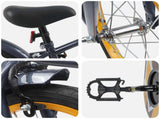 Kids Bike 16 Inches for 4-6 Years Old Dark Grey 42009309
