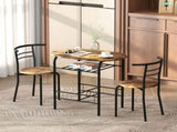 Three-Piece Compact Dining Set - Rustic Brown T3398P423521
