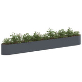 Raised Garden Bed Anthracite 380 x 40x 40 cm Steel 8011735