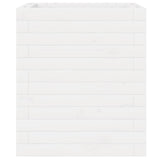 Garden Planter White 40x40x46 cm Solid Wood Pine 3282400