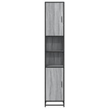 Bathroom Cabinet Grey Sonoma 35x37.5x188.5 cm Engineered Wood and Metal 3300883