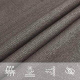 ZNTS Sunshade Sail HDPE Triangular 5x5x5 m Anthracite 42281